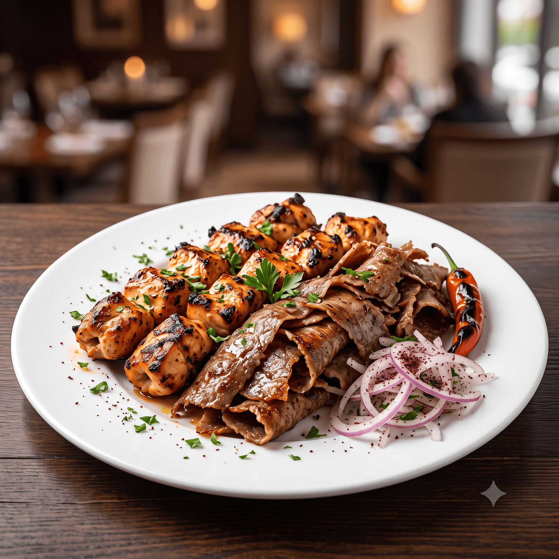 Mixed Kebab (Chicken & Doner Meat)